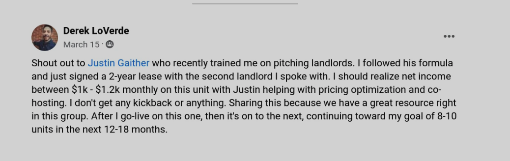 Derek LoVerde testimonial